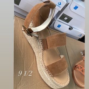 Palma suede espadrille platform sandal